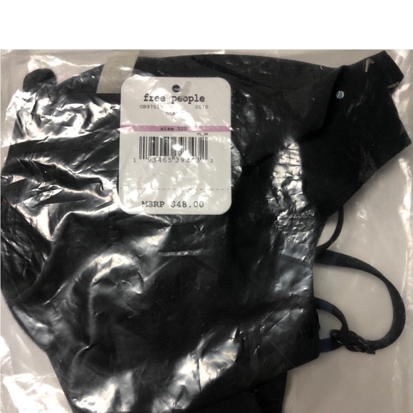 NWT Intimately Free People Ari Underwire Bra in Black   Sizes 36C & 32D - Picture 4 of 4